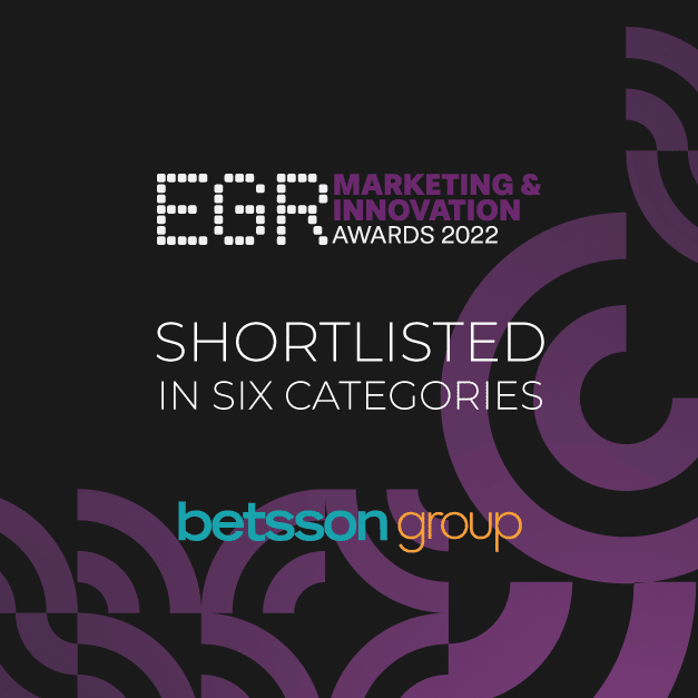 Betsson Group shortlisted for six categories at the EGR Marketing & Innovation Awards