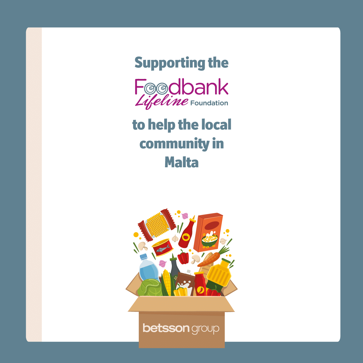 Donation to the Foodbank Lifeline Foundation