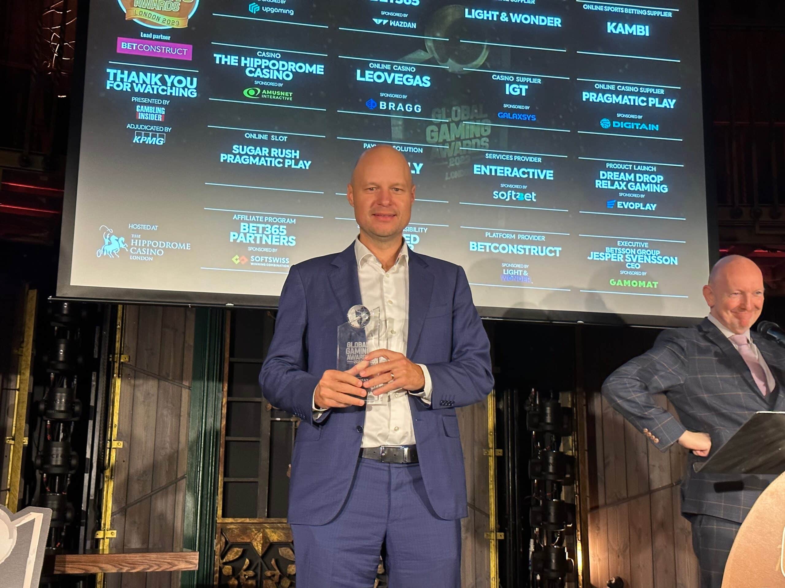 Jesper Svensson wins Executive of Year at GGA 2023