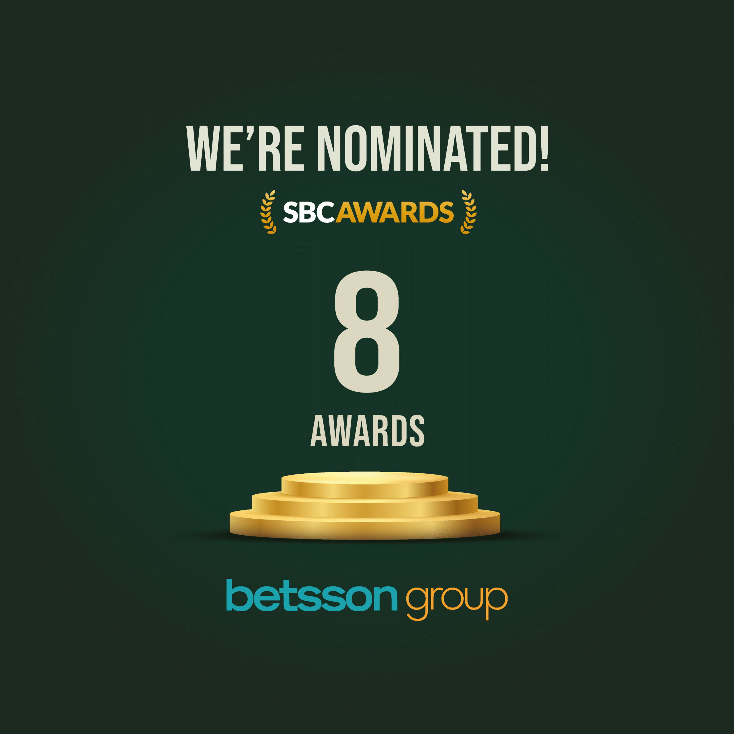 Betsson Group shortlisted in 8 categories at the SBC Awards in Lisbon 